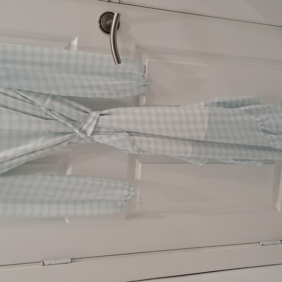 Wayf wrap dress, size 8, blue and white. - Picture 2 of 2